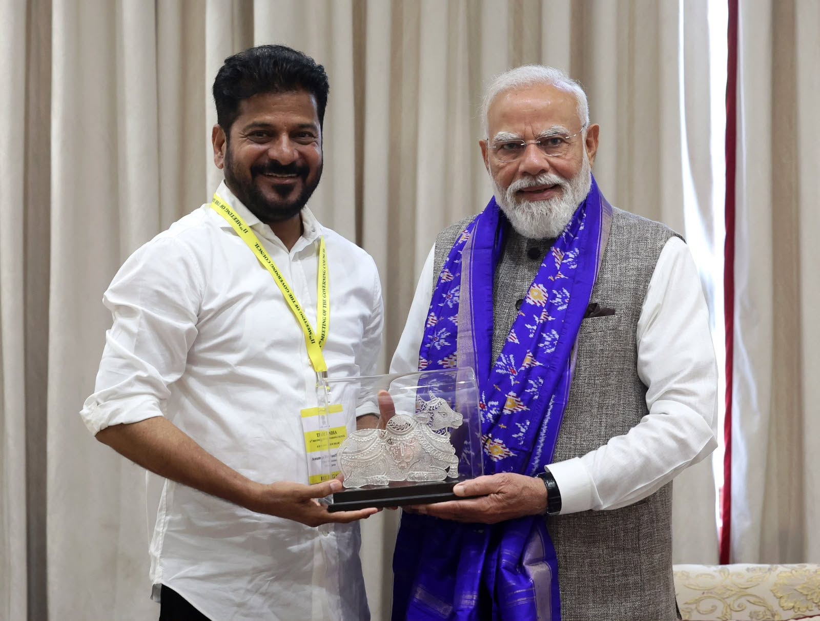 Hon’ble Chief Minister Shri A. Revanth Reddy met Hon’ble Prime Minister Shri Narendra Modi.