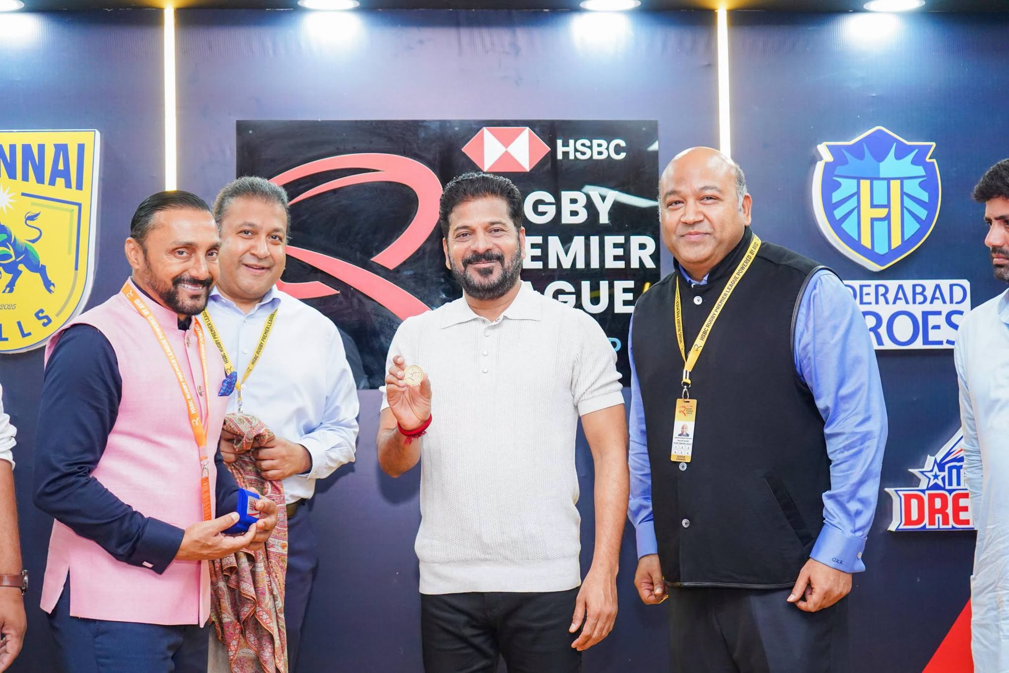 Hon’ble Chief Minister Sri A. Revanth Reddy Attends the Rugby Premier League Season-2 Finals at Gachibowli, Hyderabad.