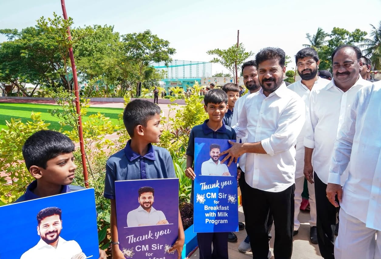 Hon’ble CM Sri A. Revanth Reddy inaugurated the Telangana Public School at Arutla, Manchal Mandal, Rangareddy district. — image 6