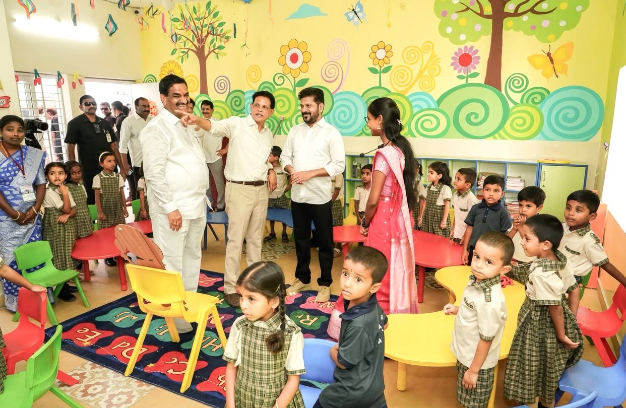 Hon’ble CM Sri A. Revanth Reddy inaugurated the Telangana Public School at Arutla, Manchal Mandal, Rangareddy district. — image 7