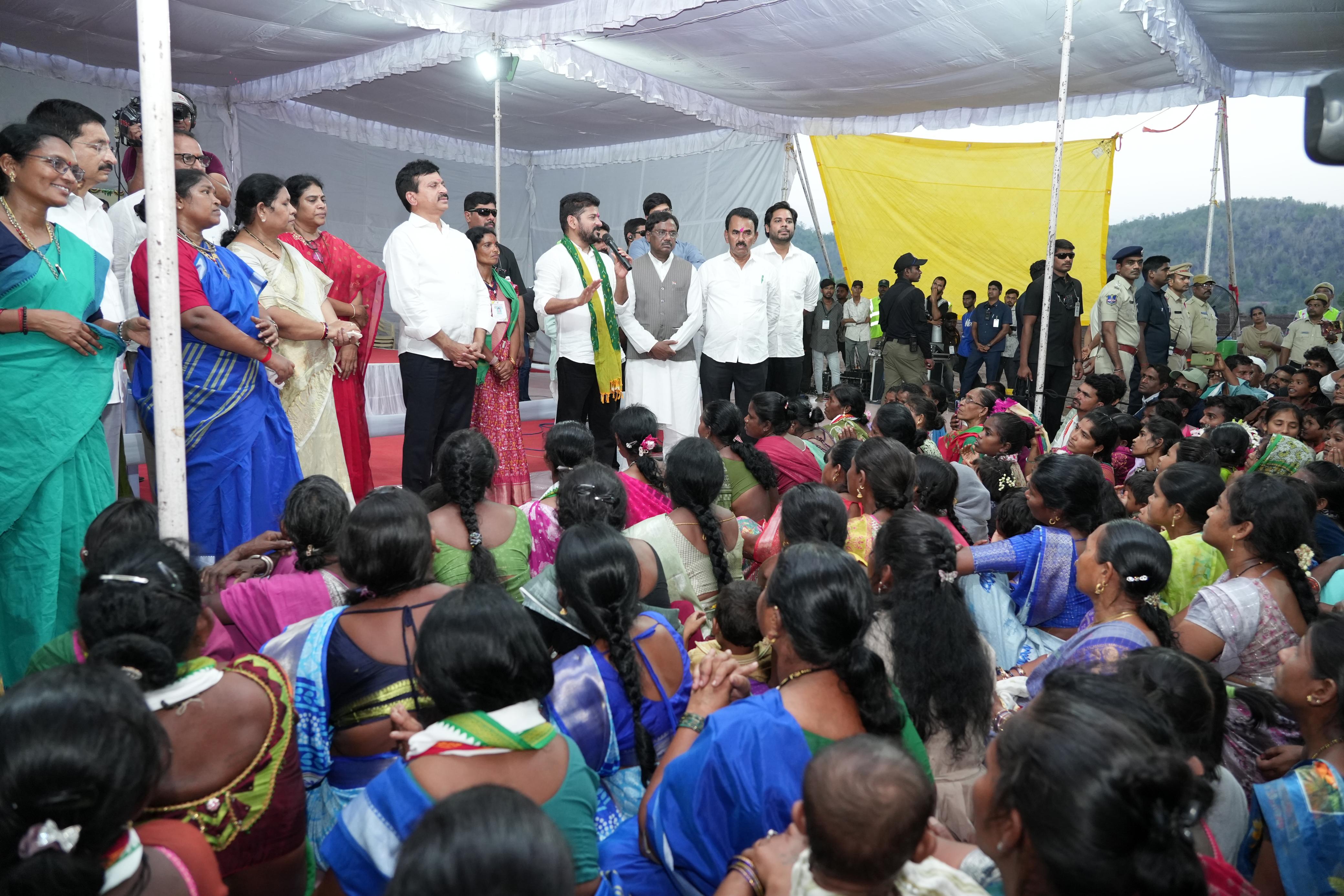 Hon’ble CM Sri A. Revanth Reddy Participated in Indiramma Indlu Gruhapraveshalu, Launches for the 2nd Phase at Kothari Village in KB Asifabad District. — image 2