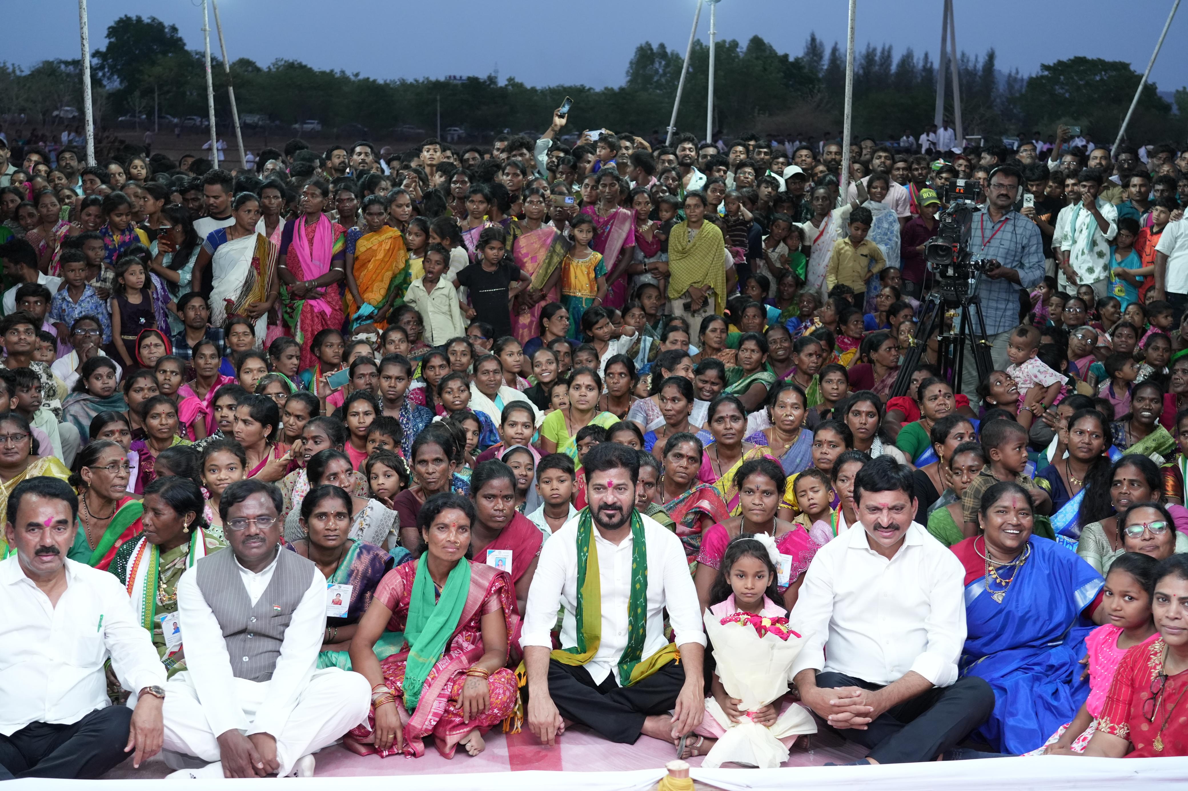 Hon’ble CM Sri A. Revanth Reddy Participated in Indiramma Indlu Gruhapraveshalu, Launches for the 2nd Phase at Kothari Village in KB Asifabad District. — image 4