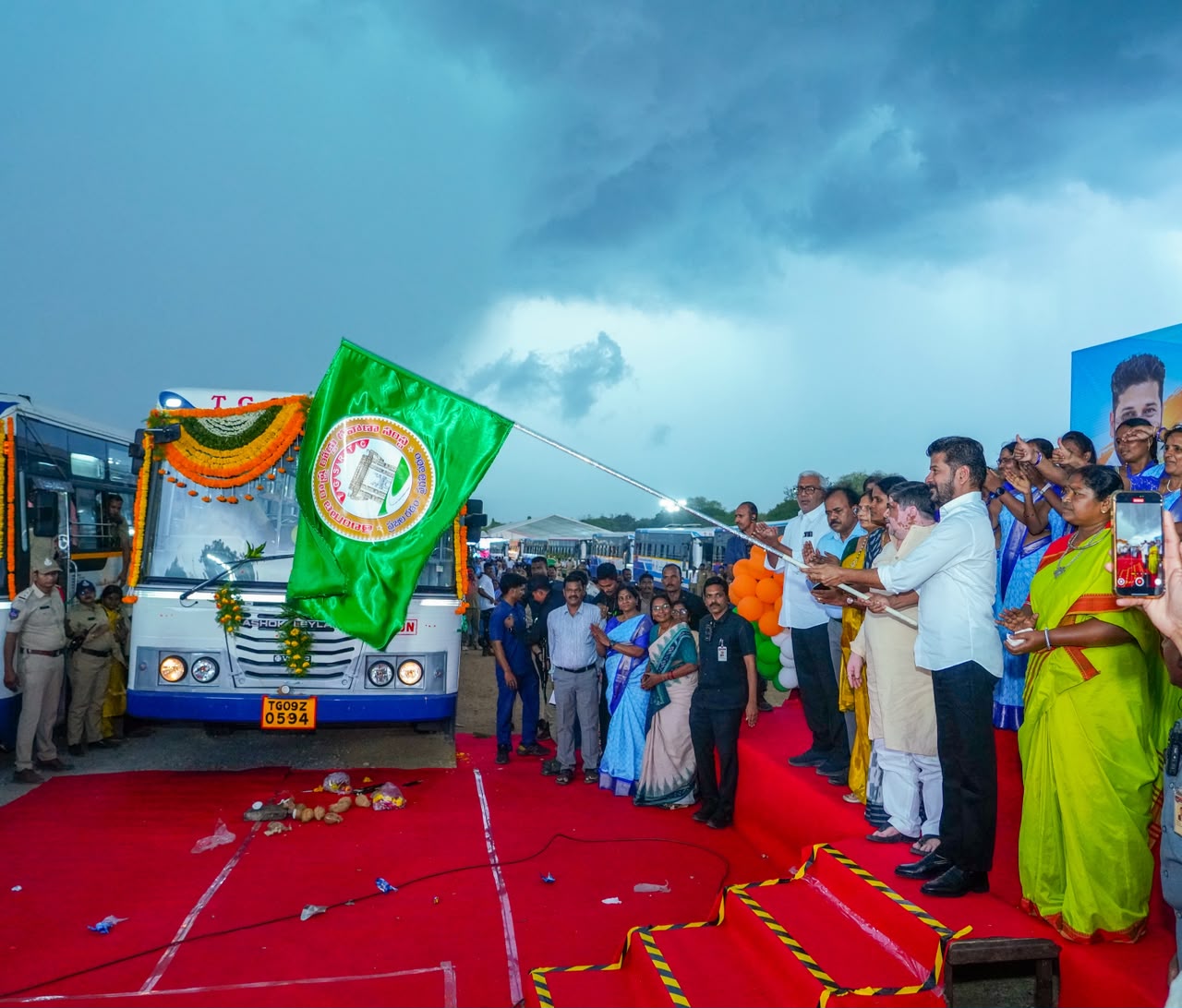 Hon’ble CM Sri A. Revanth Reddy Participated in Mahila Varotsavalu–2026, Flags Off SHG Women-Owned Buses, at Parade Grounds, Secunderabad.