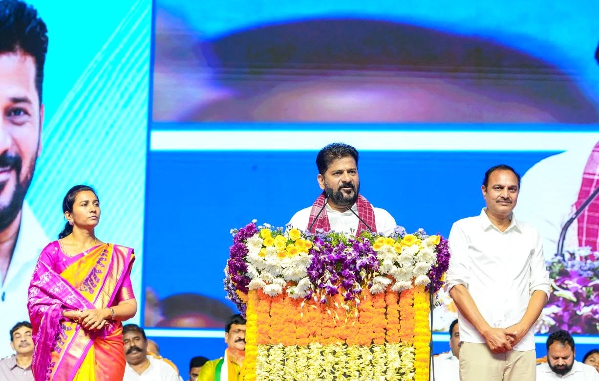 Hon’ble CM Sri A. Revanth Reddy Unveils Plaques for Foundation Stones of Malkajgiri Municipal Corporation Office & other Development Works at Uppal Baghayath. — image 2